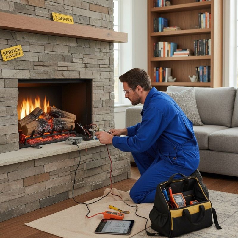 Local Stone Fireplace Repair pros at work