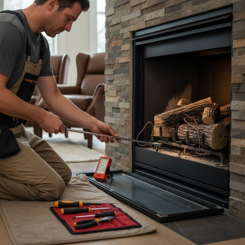 Stone Fireplace Repair