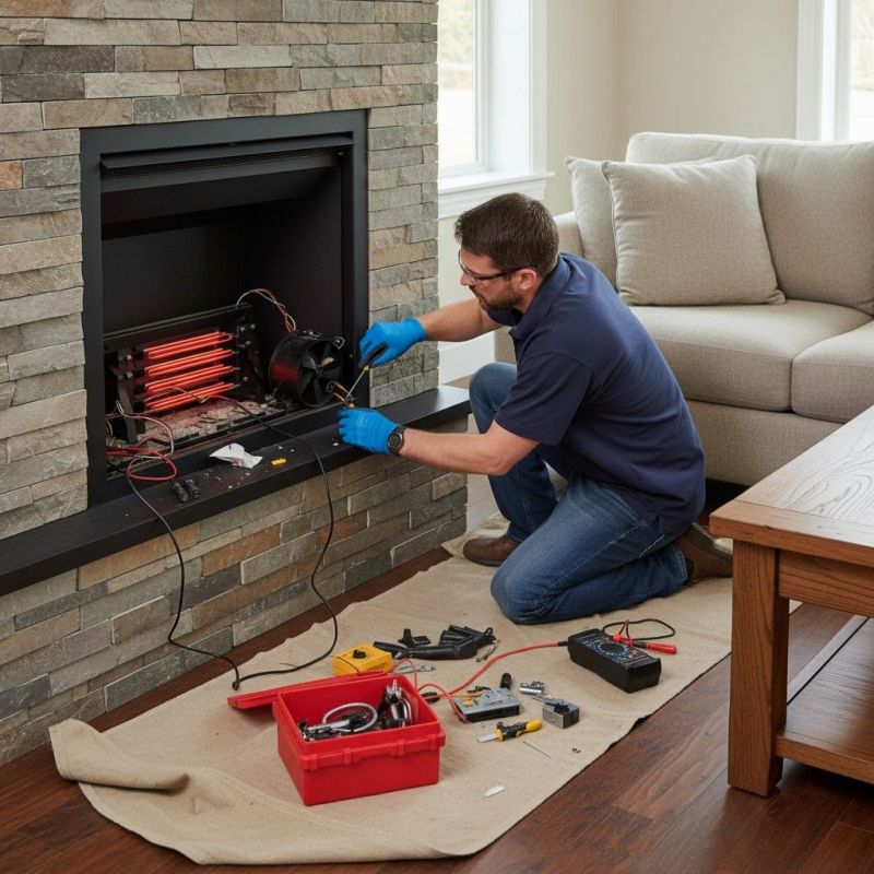 Stone Fireplace Repair